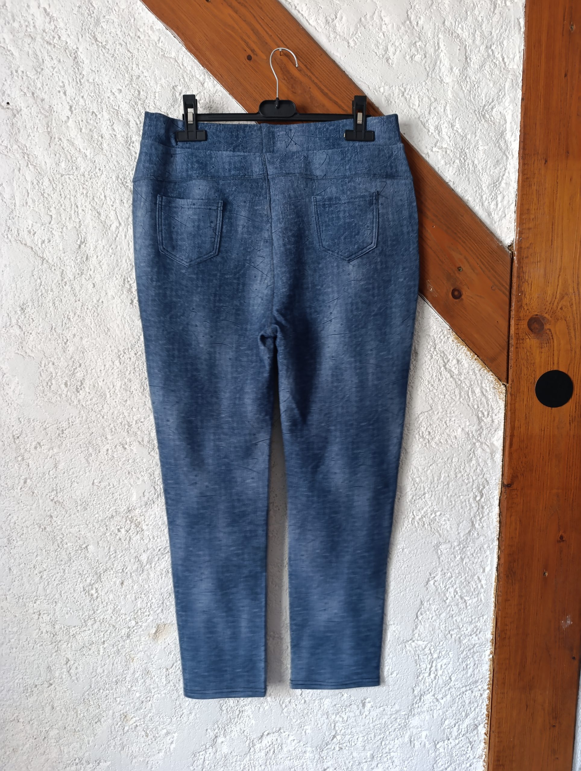 Pantalon bleu à motifs abstraits - Confort & style - taille XL – Image 3