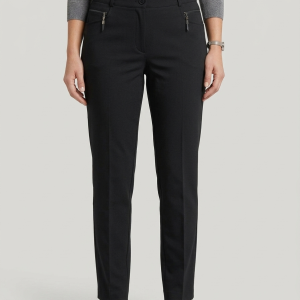 pantalon noir coupe droite Scottage porté