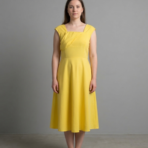 Robe sans manche jaune solaire - Taille M/L portée