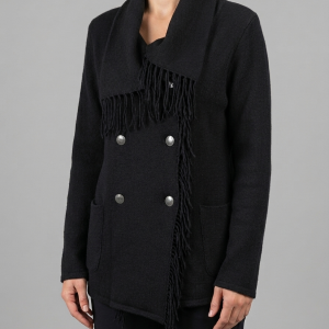 Veste noire – "CopCopine" - Taille 38 portée