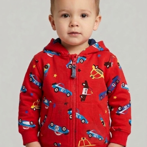 Gilet à capuche - "Du pareil au même" - 2 ans