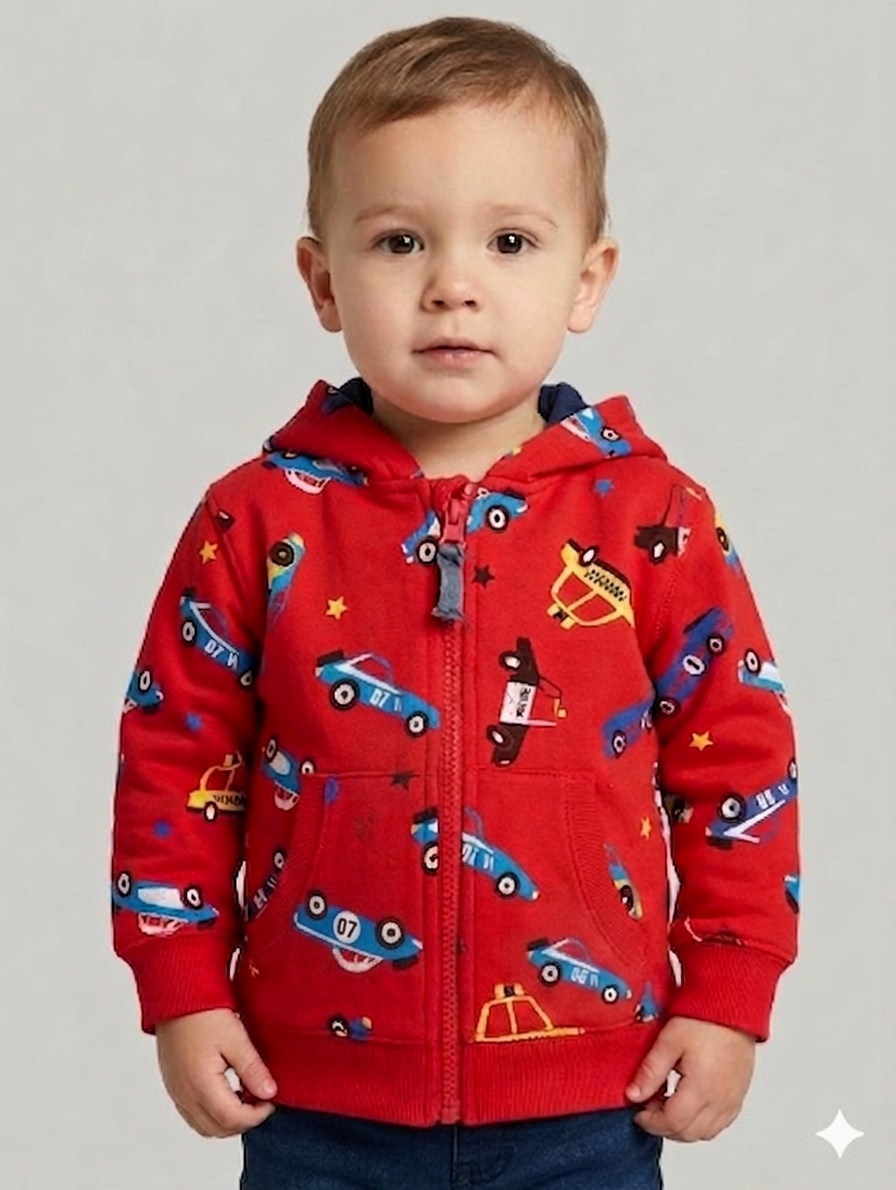 Gilet à capuche - "Du pareil au même" - 2 ans