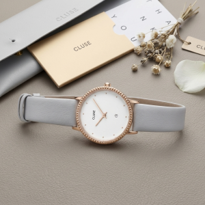 Montre CLUSE femme cadran blanc et or rose - Neuve