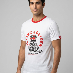 T-shirt manche courte - "Octane & Oxygen" Taille S porté
