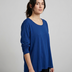 T-shirt manche longue bleu – "M&S mode" - TXXL porté