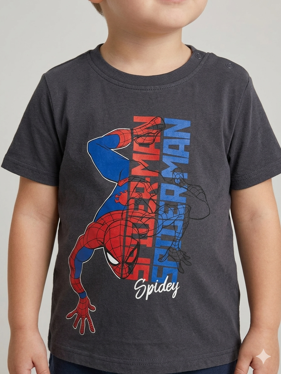 T-shirt Spider-Man Marvel - taille 86/92cm porté