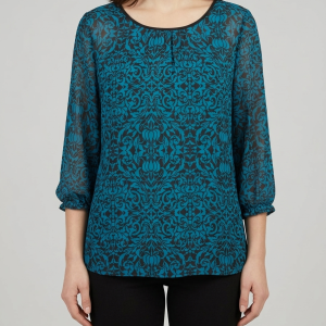 Blouse fluide à motifs - "Yessica" - T48