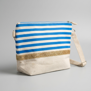 Sac Bandoulière Marinière & Paillettes Dorées 2