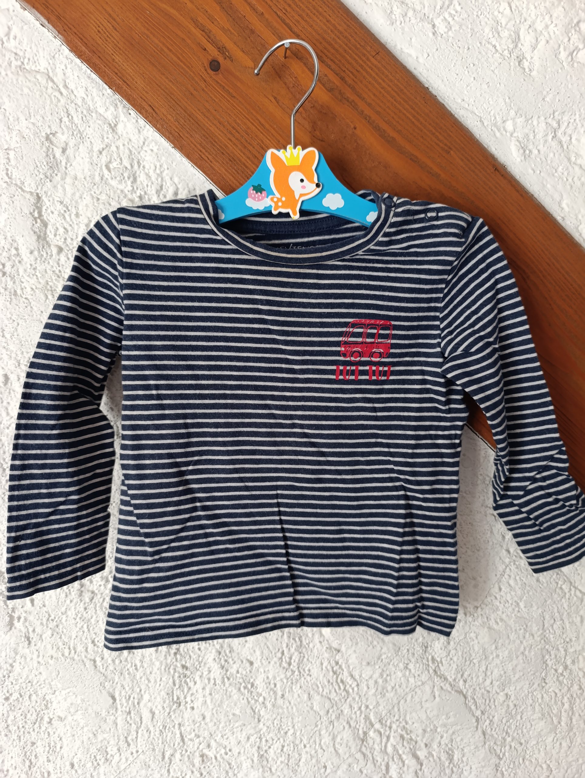 Tshirt bébé marinière - "In extenso" - T86cm (18-24 mois) – Image 2