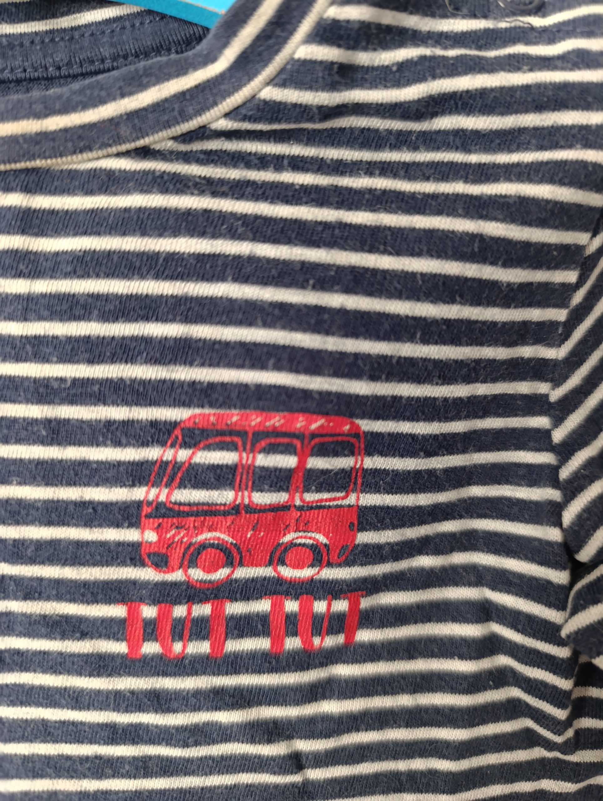 Tshirt bébé marinière - "In extenso" - T86cm (18-24 mois) – Image 3