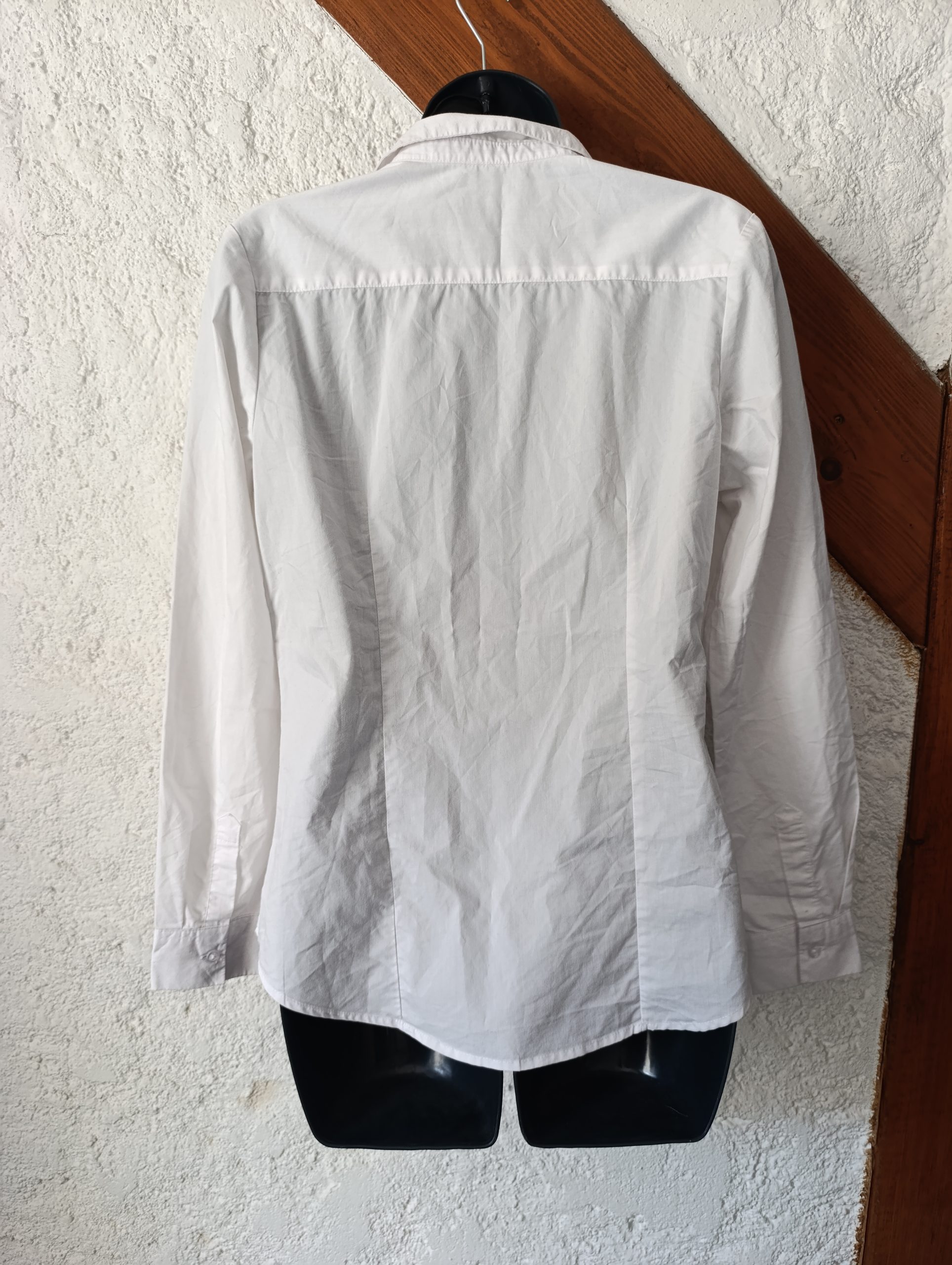 Chemise blanche manches longues – "kiabi" - Taille 38 de dos
