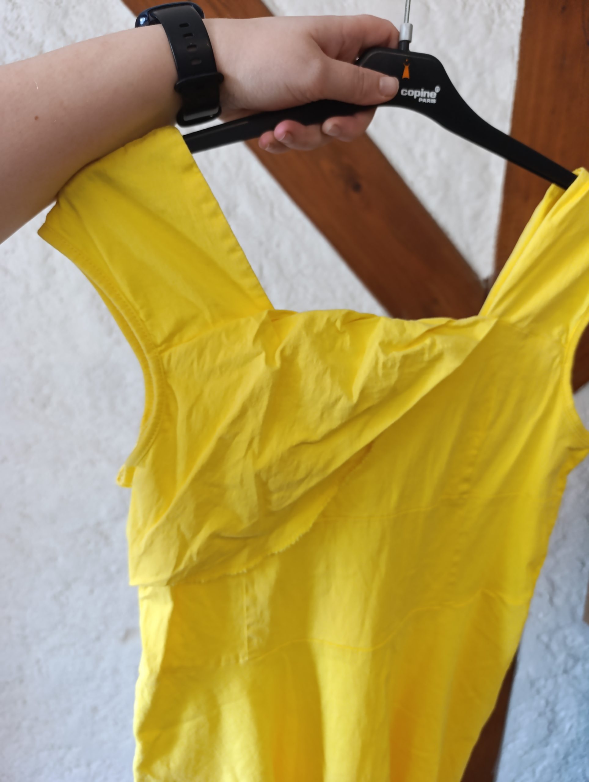 Robe sans manche jaune solaire - Taille M/L col