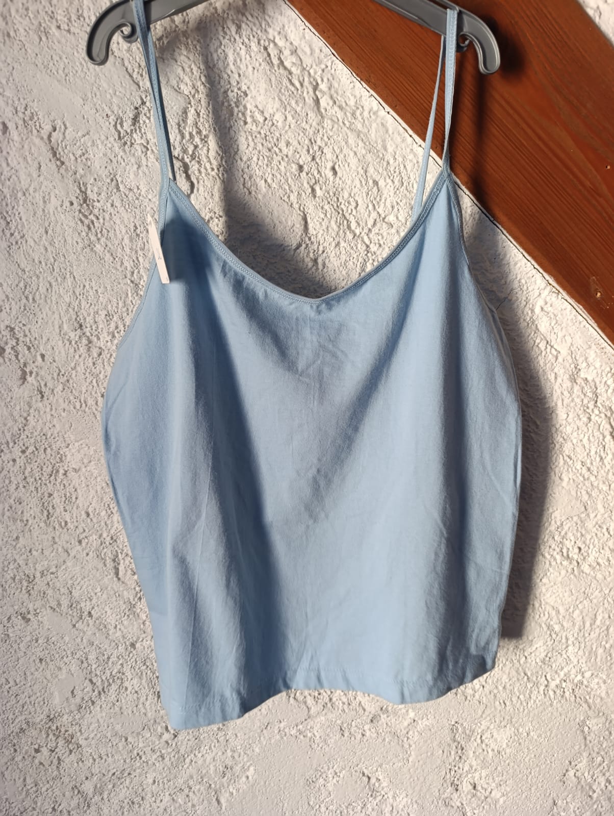 Débardeur à fines bretelles Bleu Ciel - Taille 44/46 de face