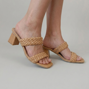 Mules à brides tressées Beige - "New Regal" - Taille 38 - Neuve porté