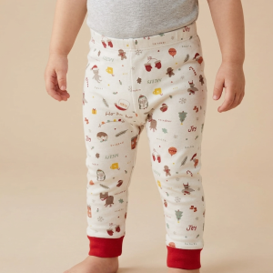 Pantalon de pyjama de Noël Bébé - "Nutmeg" - Taille 86cm porté