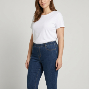 Pantalon stretch taille élastique - "C&A" - Taille 44 porté