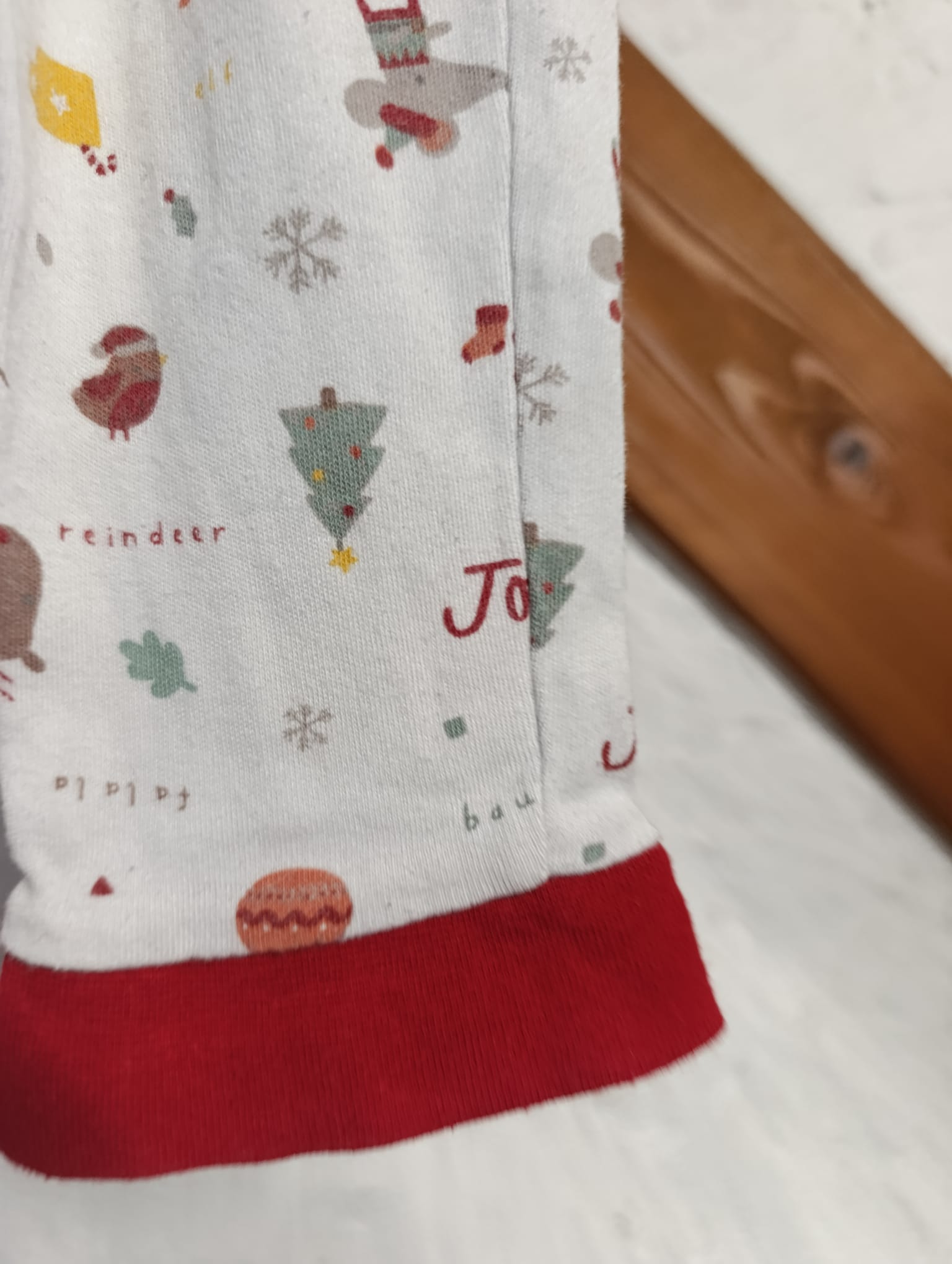 Pantalon de pyjama de Noël Bébé - "Nutmeg" - Taille 86cm pied