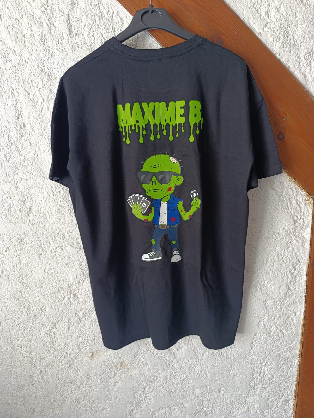 T shirt Zombie FLO Poker de dos