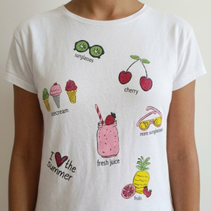 T-shirt - "Y.F.K." - Taille 10/12 ans (146/152 cm) porté