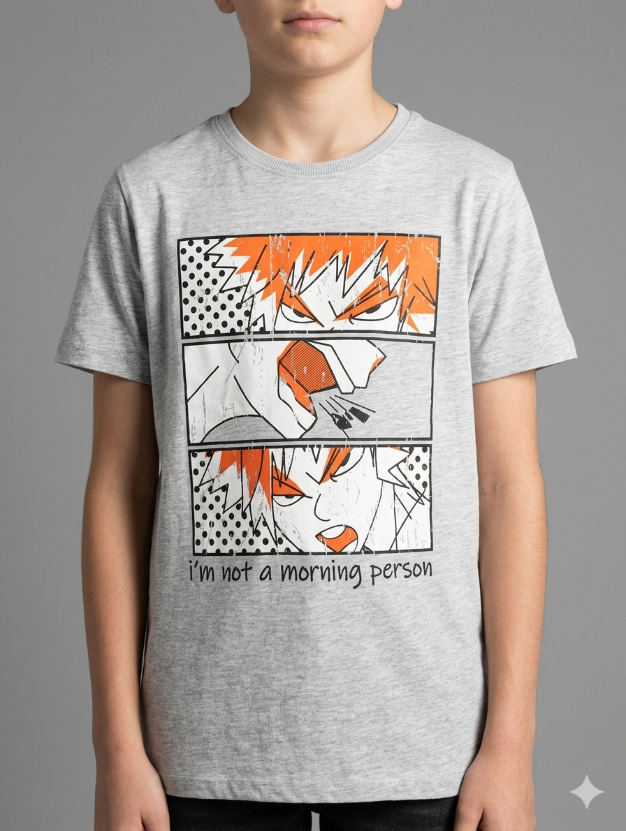 T-shirt manga - "Gémo" - Taille 12 ans porté