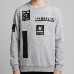 Sweat - "HAPPY STAR" - Taille 6 ans porté