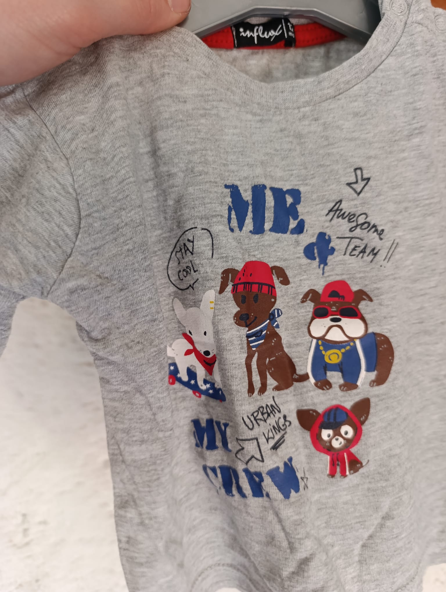 T-shirt manches courtes - "Influx" - Taille 12 mois motif