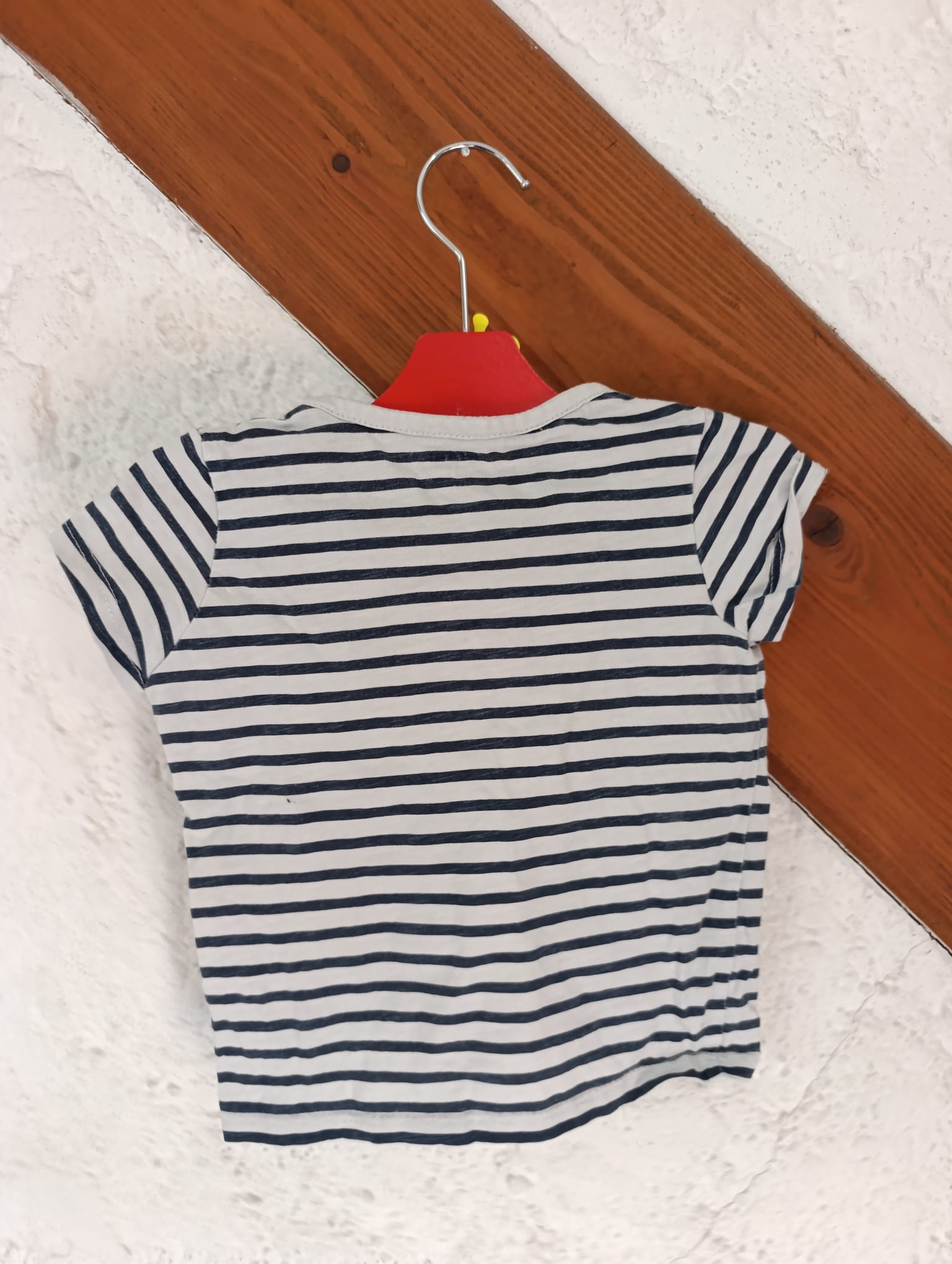 T-shirt Marinière Bébé - "Kiabi" - Taille 12mois de dos