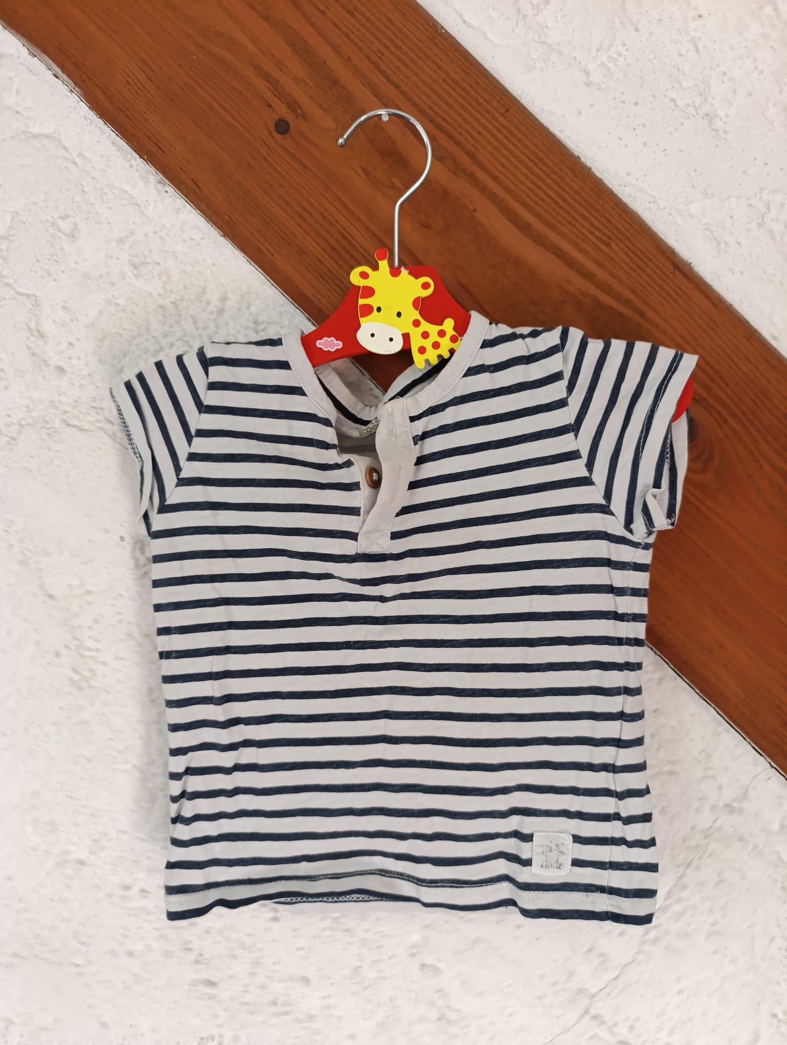 T-shirt Marinière Bébé - "Kiabi" - Taille 12mois de face