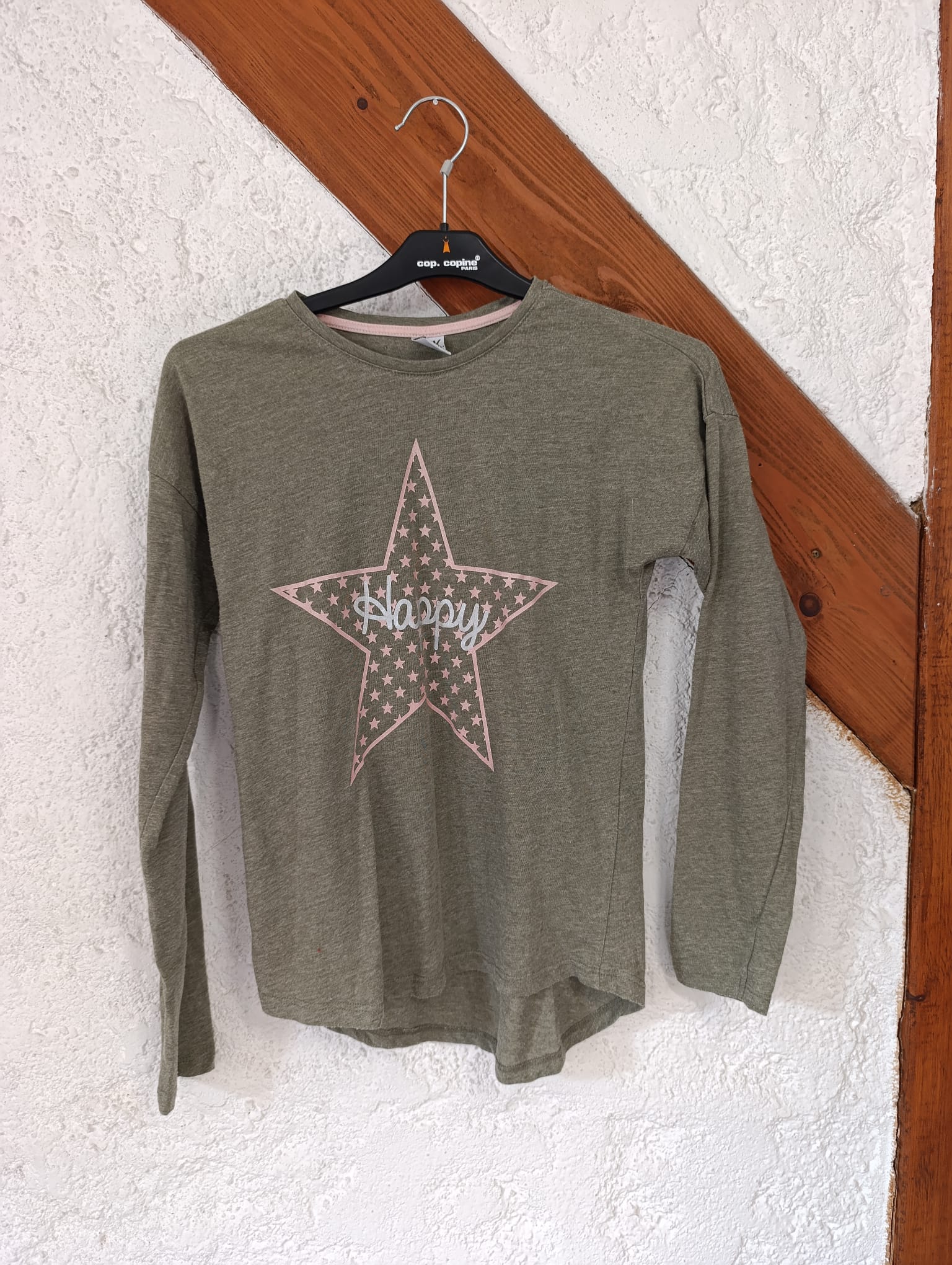 T-shirt manches longues - "Y.F.K." - Taille 10-12 ans (146/152 cm) de face