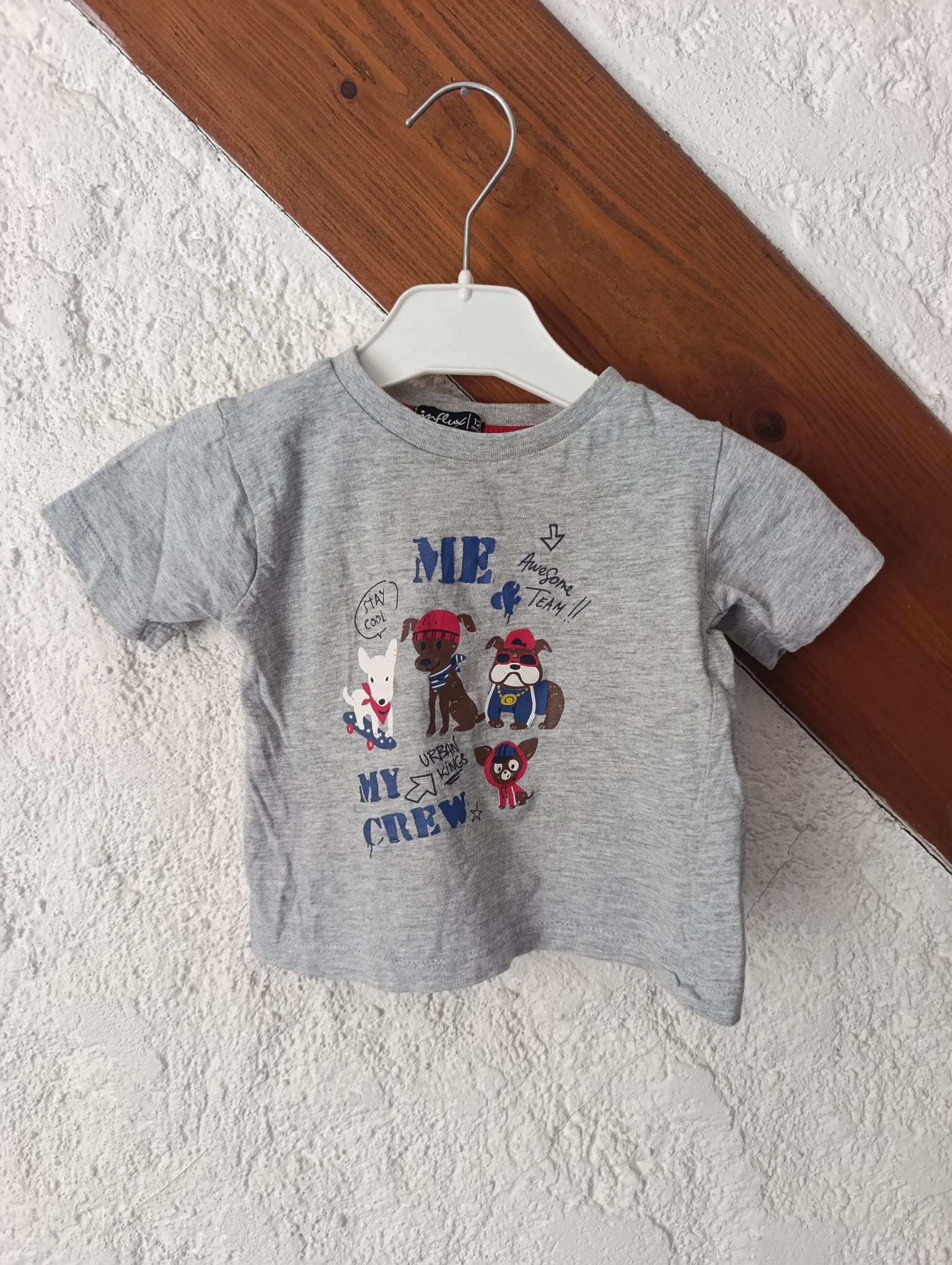 T-shirt manches courtes - "Influx" - Taille 12 mois face